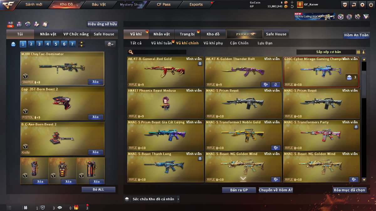 shop acc cf uy tin gia re